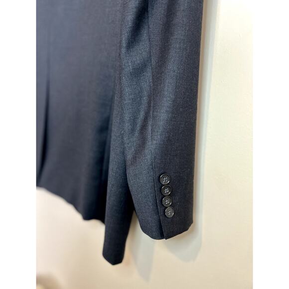 NWT Tasso Elba Solid Two Button Suit Jacket Men's Size 46R 40W Charcoal Gray - Picture 6 of 11